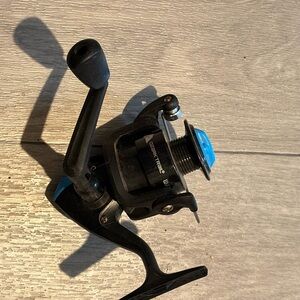 Blue and Black Fishing Reel